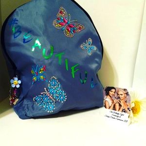 The #BEAUTIFUL  Backpack & Diamond Butterfly Charm